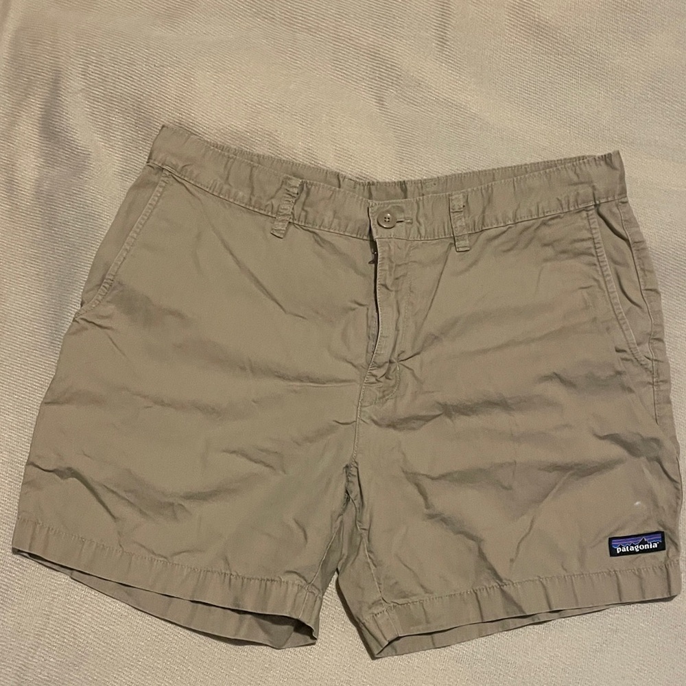 Patagonia Men's Khaki Flat Front Shorts